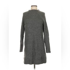 Mango Charcoal Wool Blend Sweater dress